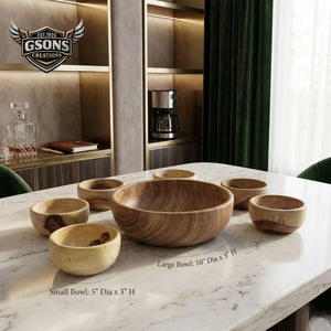 Set of wooden handmade rosewood-bow set 7 piece