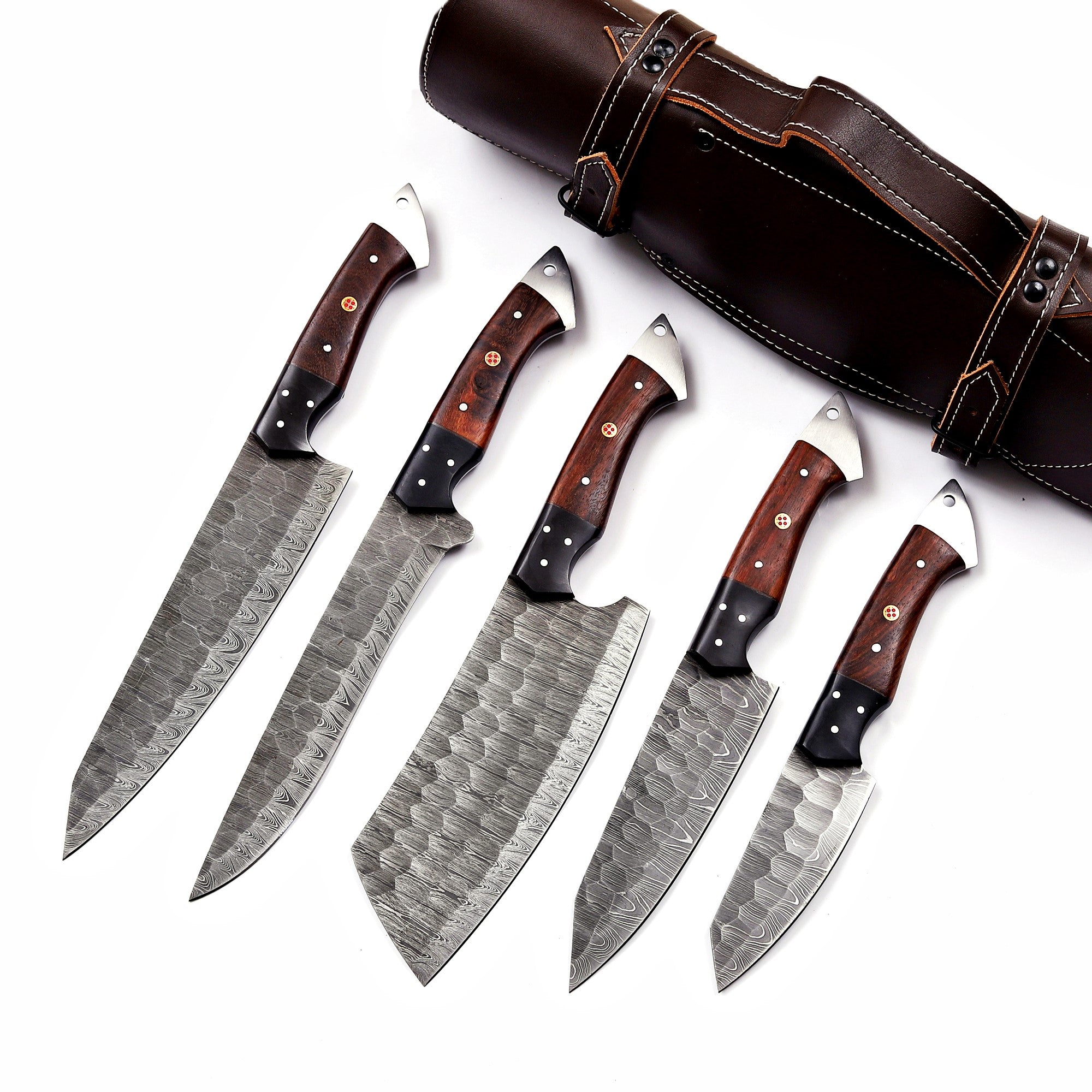 BladeX™ Premium Damascus Steel Knife Set