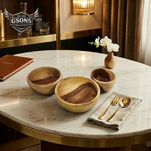 Handmade Rosewood Bowl Set of 3