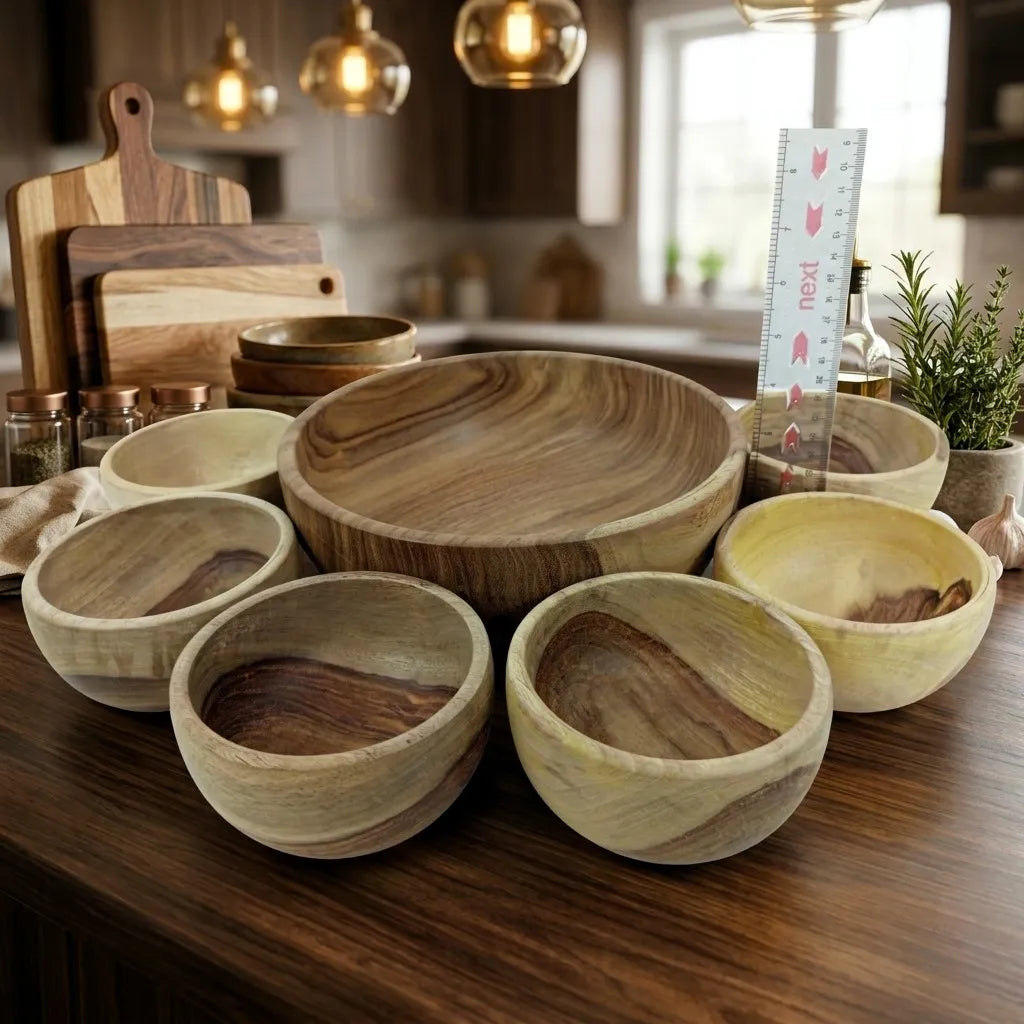 Set of wooden handmade rosewood-bow set 7 piece