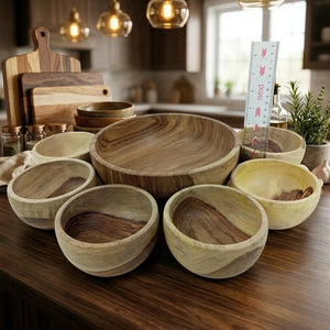 Set of wooden handmade rosewood-bow set 7 piece