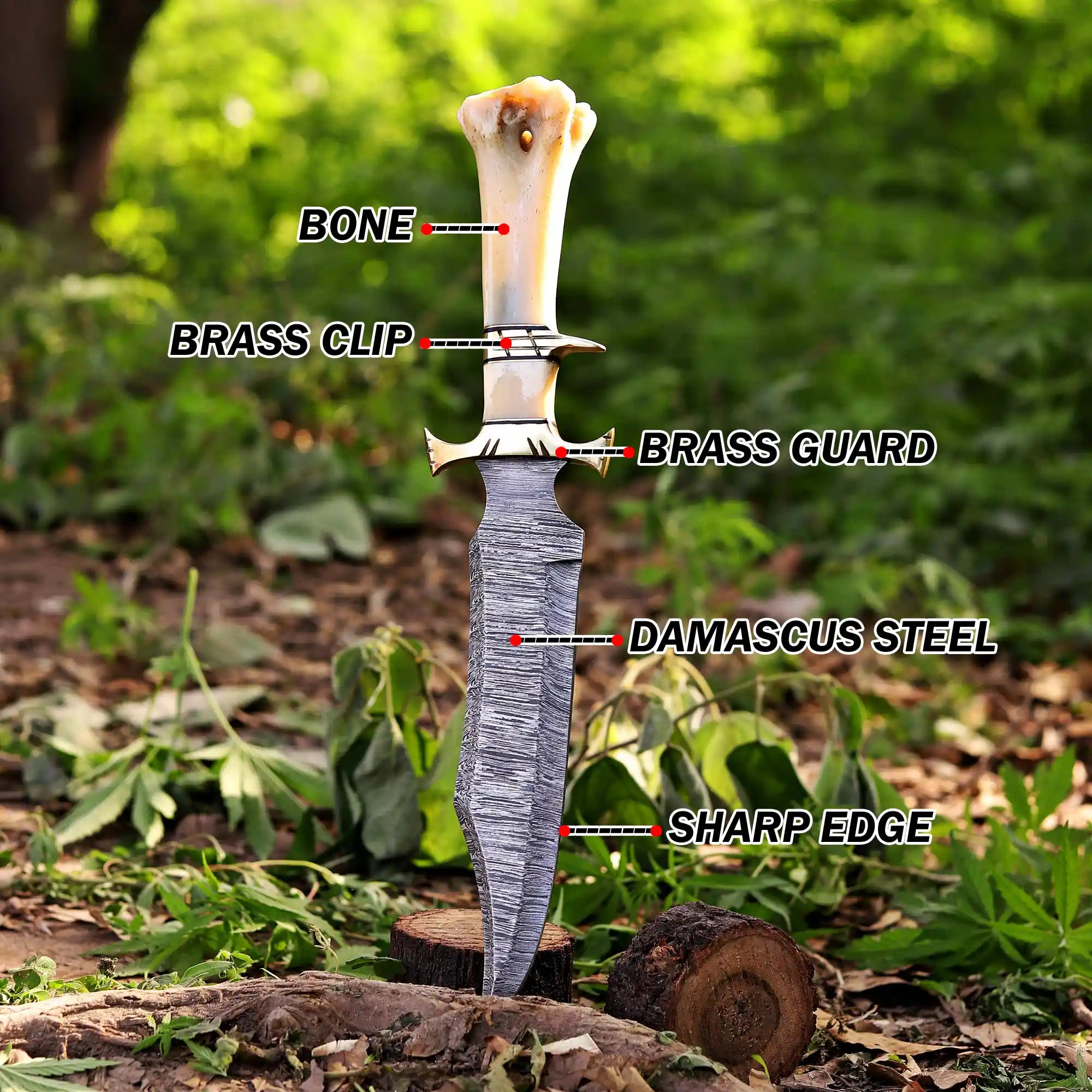 Collector Bowie knife shipped from Canada