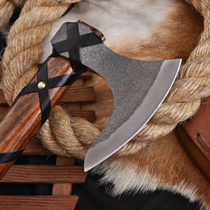 Handmade Norse axe crafted from high carbon steel
