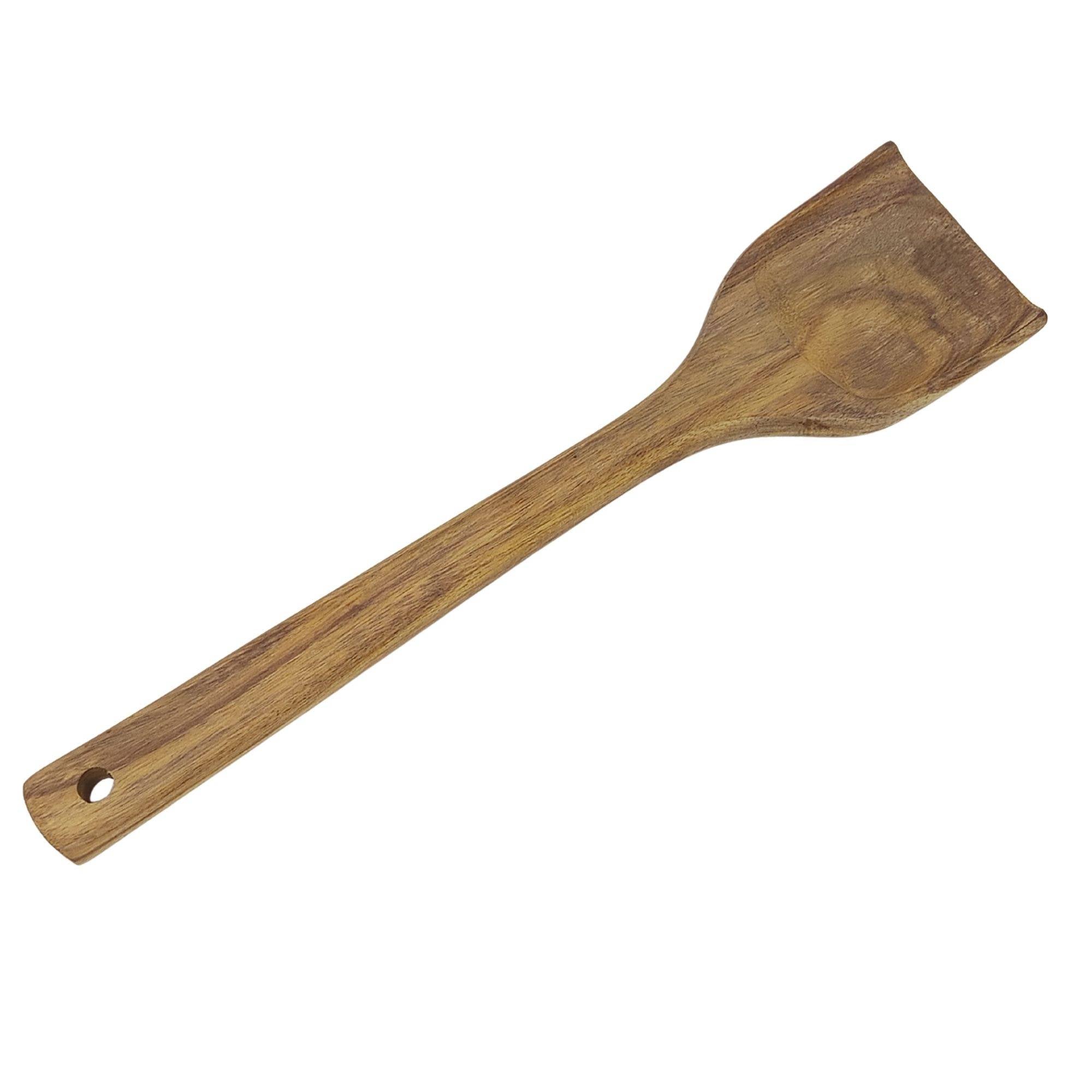 Rustic farmhouse kitchen utensil set with wooden holder
