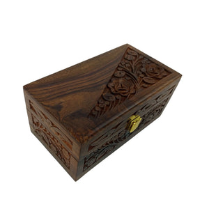 Premium handcrafted rosewood storage box for jewelry and memories