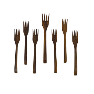 Set of wooden forks Handmade from Premium Rosewood