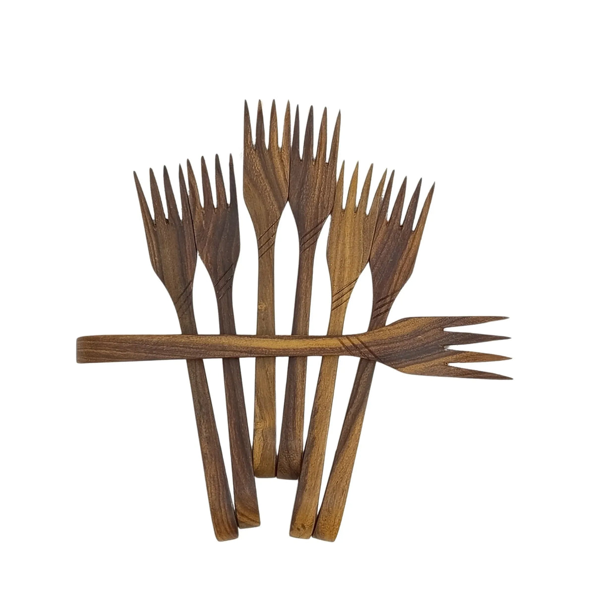 Set of wooden forks 7 Pc