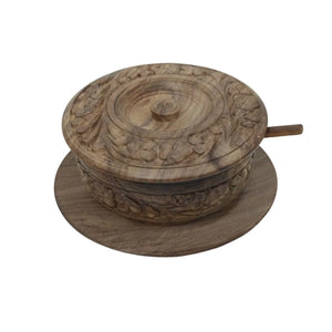 sugar pot Food-safe natural wood construction