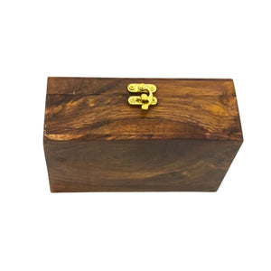 Luxury wooden keepsake gift box handmade by skilled artisans