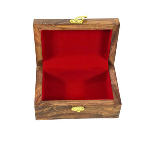 Handmade wooden memory chest crafted from premium rosewood