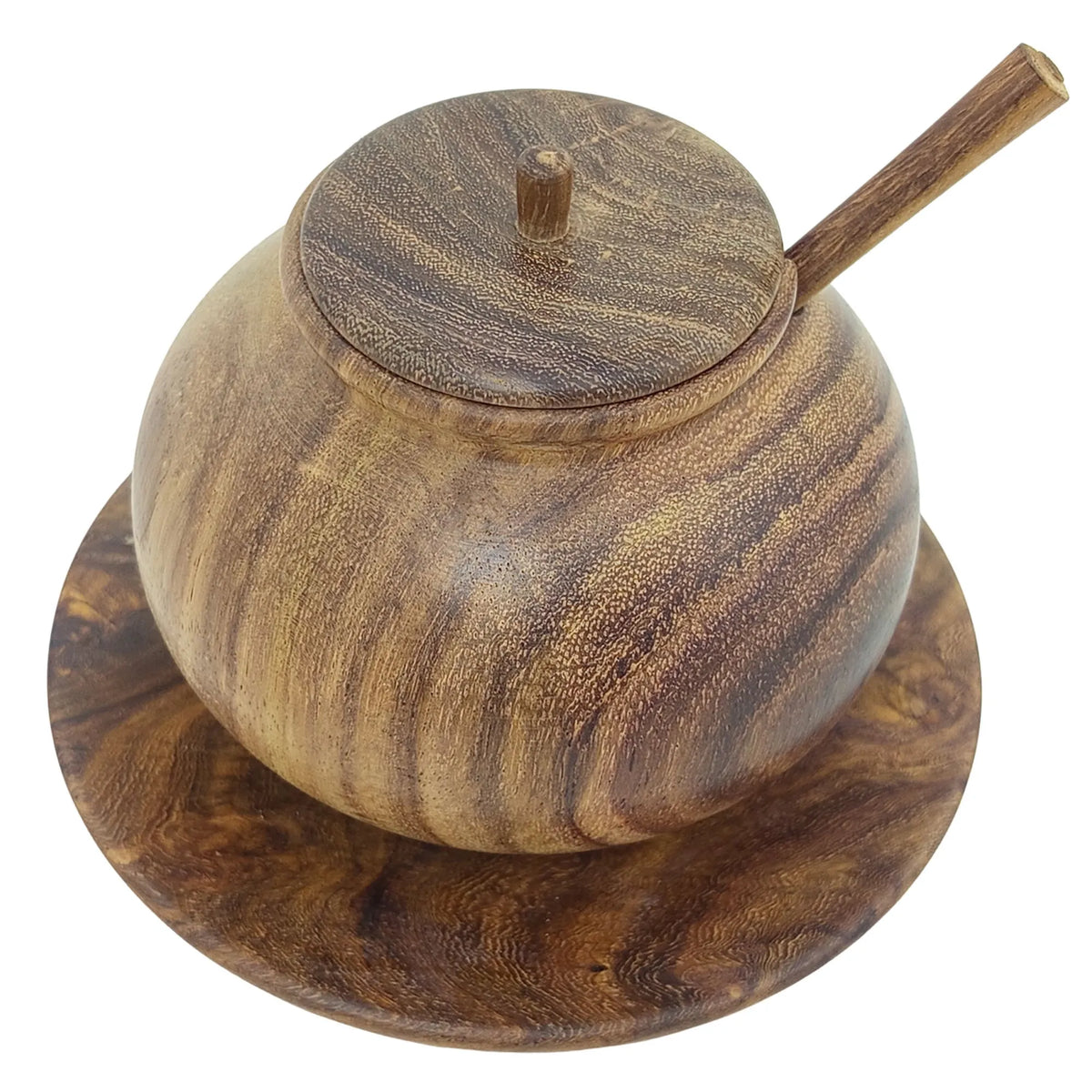 Premium handcrafted rosewood serving set made by artisans